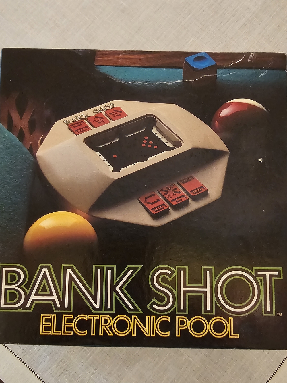 Parker Brothers 1980 Vintage Bank Shot Electronic Pool Game Tested Working